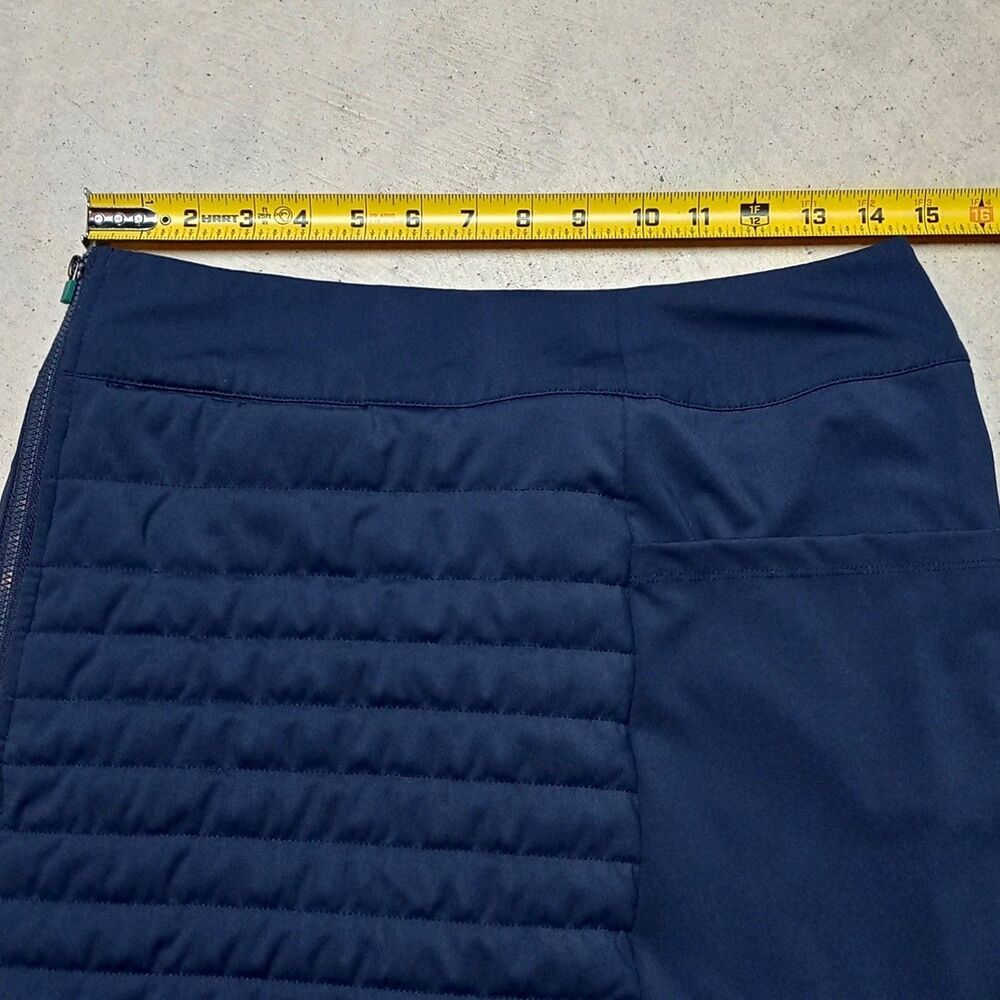 Renwick RNWK Women's Golf Pickleball Tennis Skirt MEDIUM Quilted Insulated Navy - Picture 6 of 7